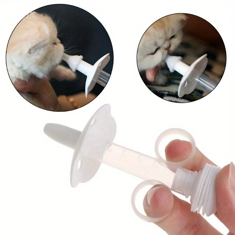 1pc Universal Silicone Pet Feeding Syringe for Small Animals