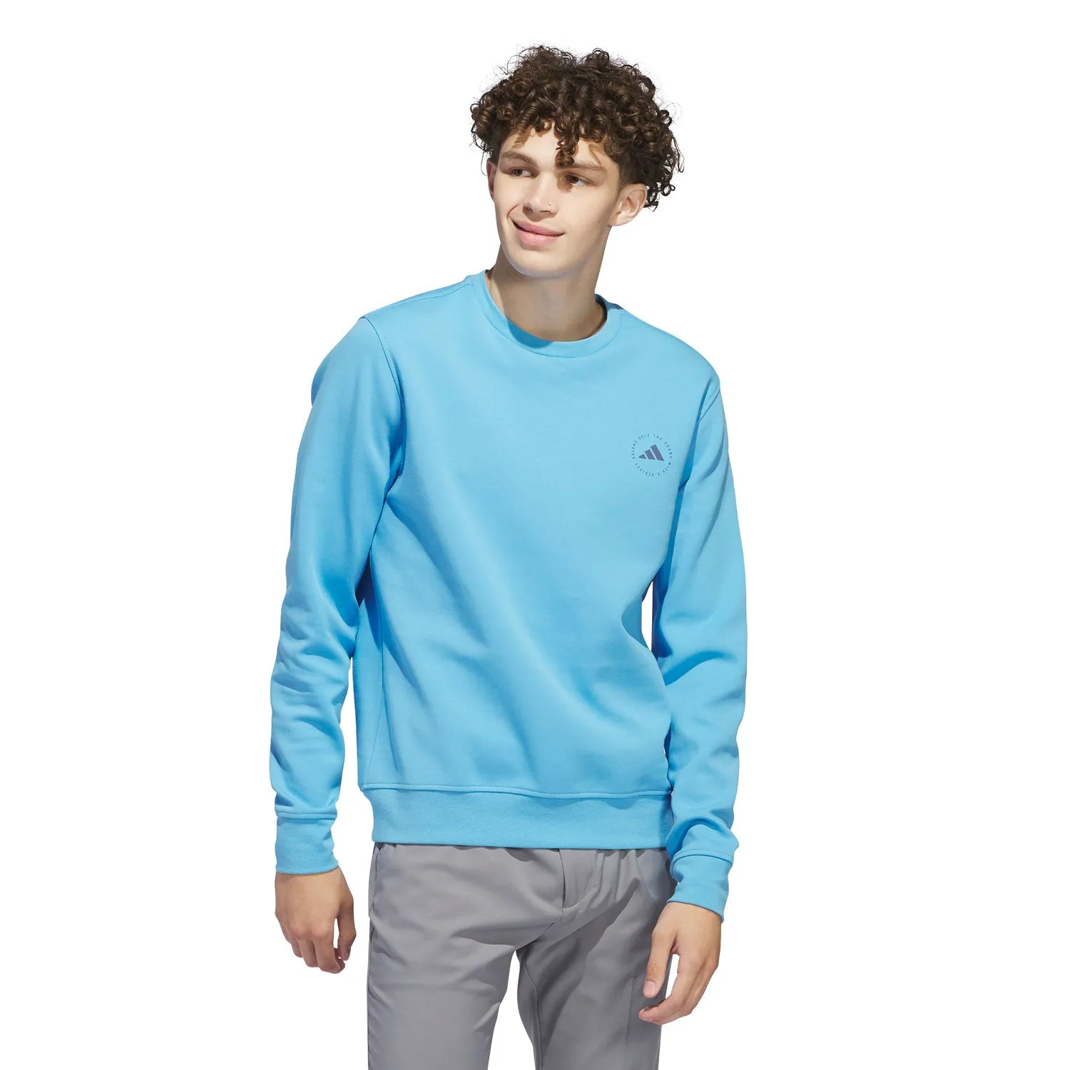 adidas Golf Core Crew Neck Sweatshirt - Semi Blue Burst