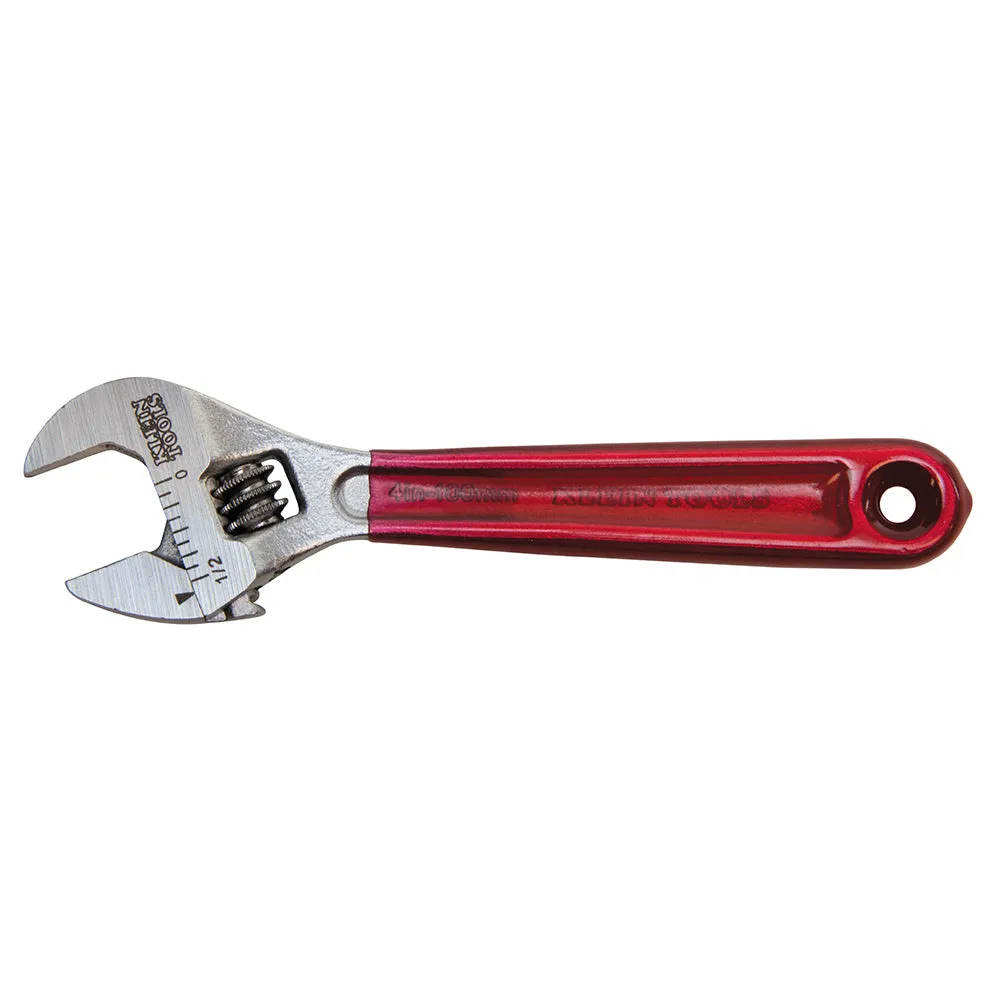 Adjustable Wrench, Plastic Dipped, 4-Inch