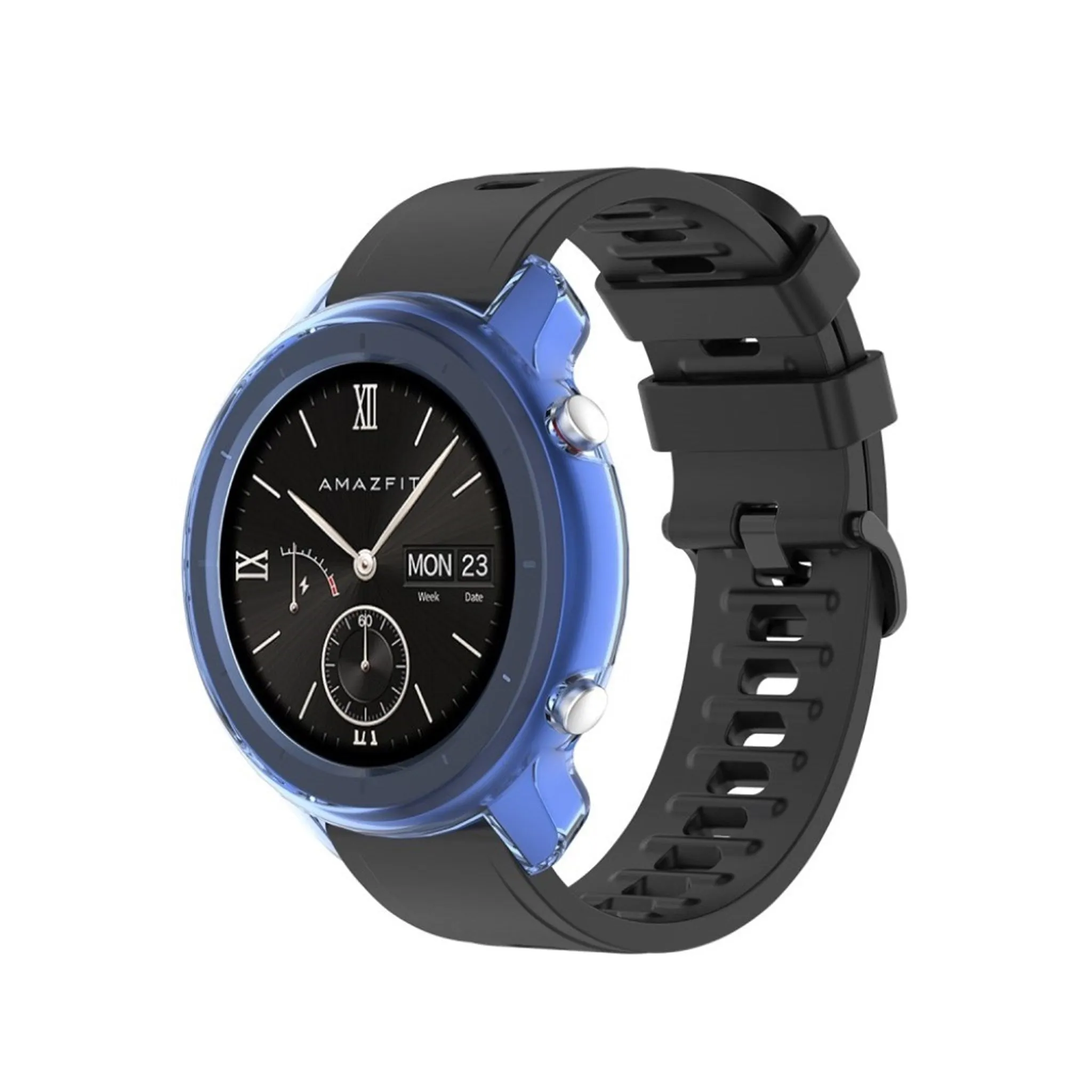 Amazfit GTR 47mm durable case - Transparent Blue