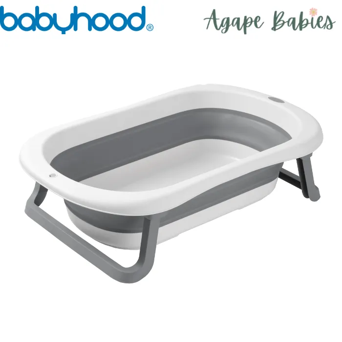 Babyhood Folding Baby Bath - Cool Grey