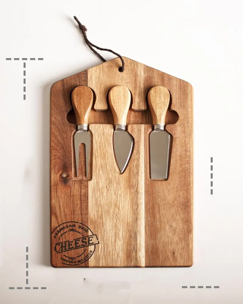 Cheese Butter Knife Board Set Bread Cake Board Steak