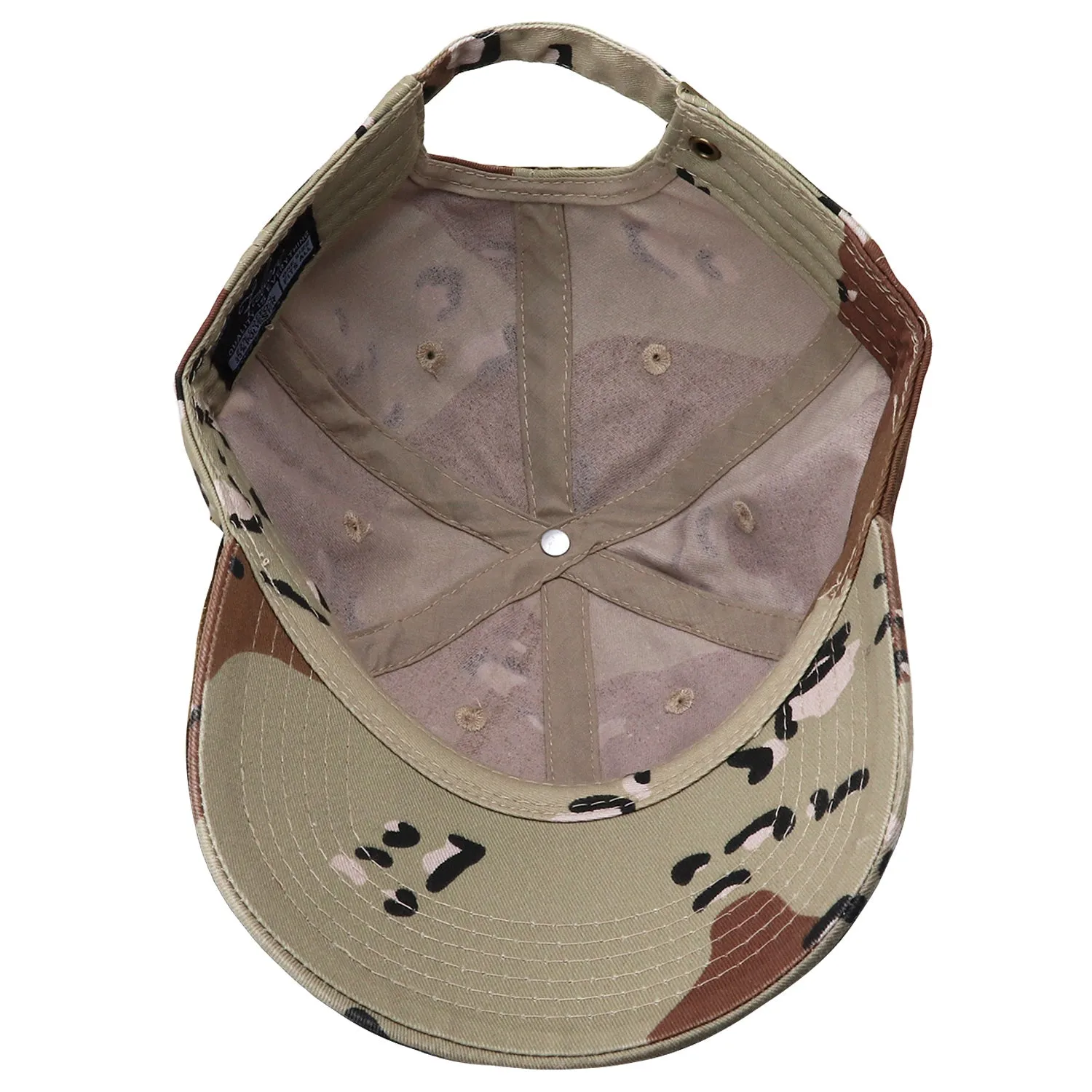 Classic Baseball Cap Soft Cotton Adjustable Size - Desert Camouflage