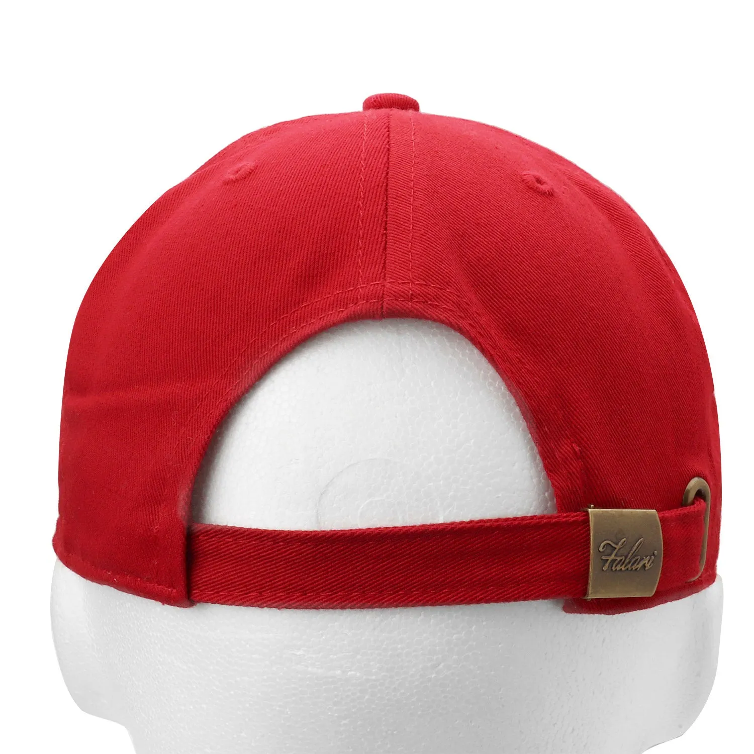 Classic Baseball Cap Soft Cotton Adjustable Size - Red