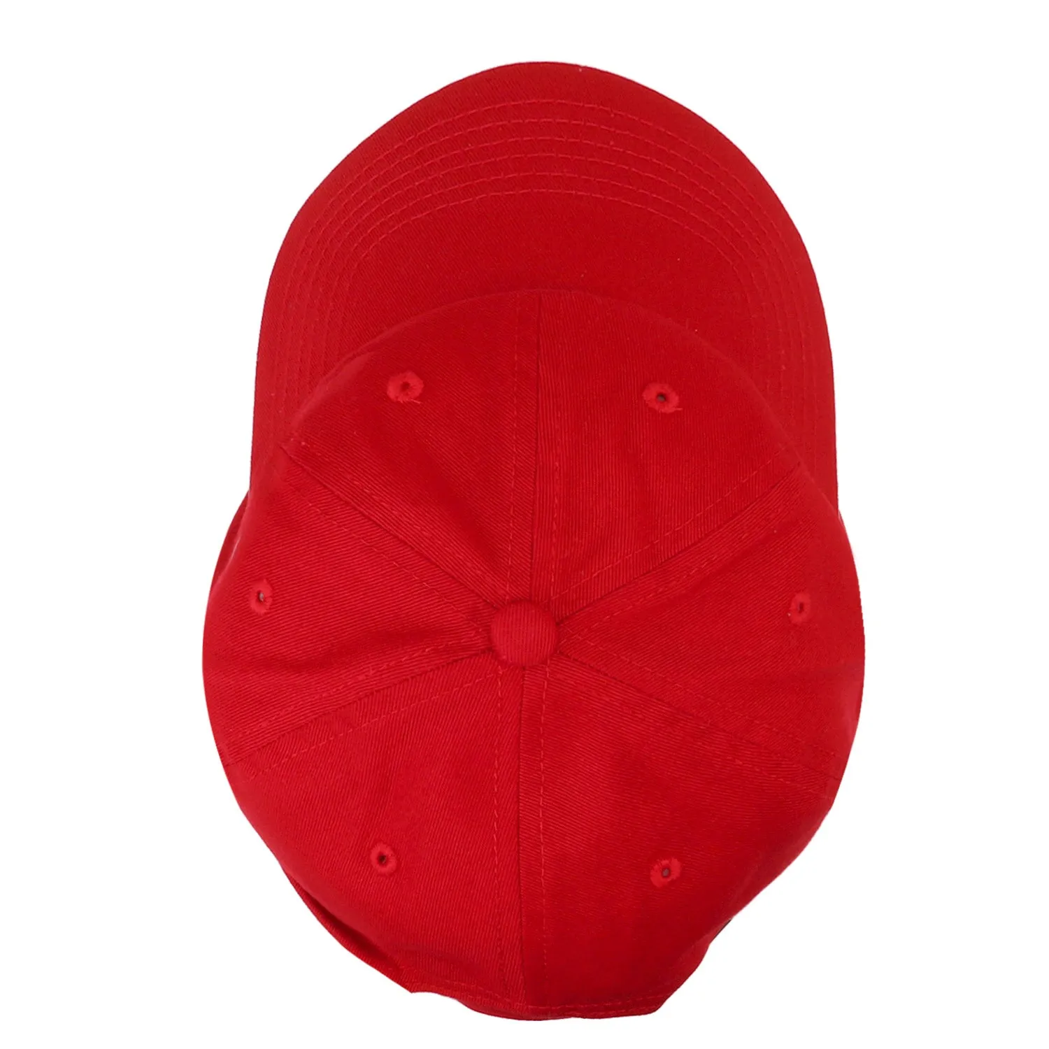 Classic Baseball Cap Soft Cotton Adjustable Size - Red