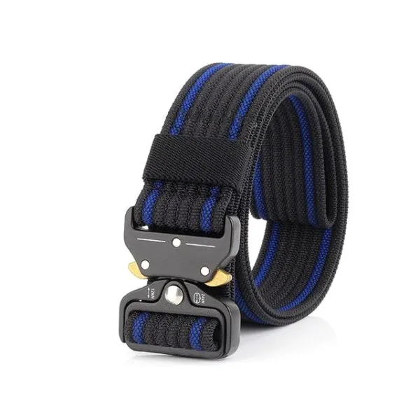 Classy Men Blue Nylon Web Belt