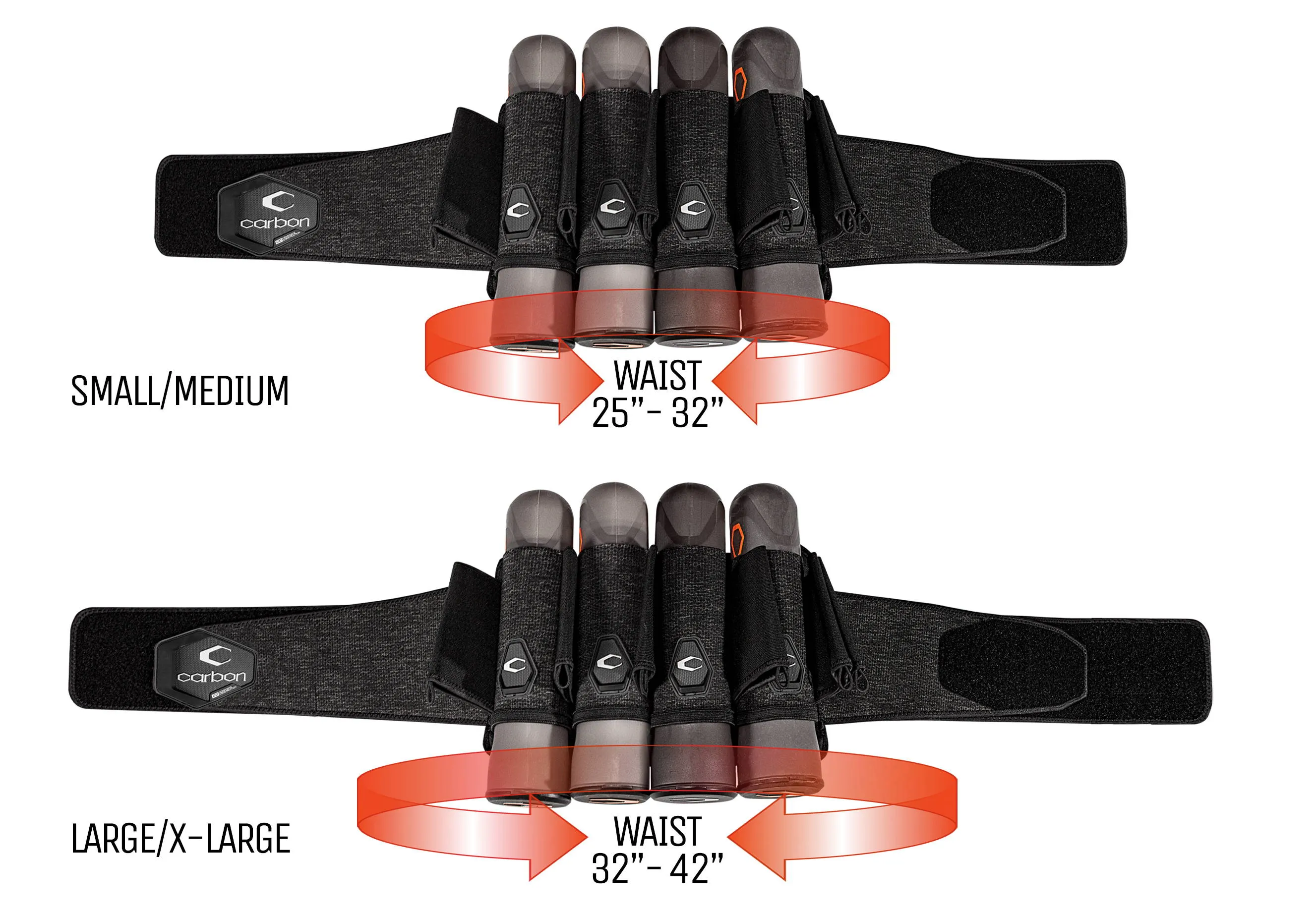 CRBN SC Harness 4 Pack - Black / Heather