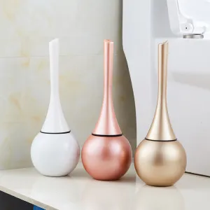 Creative European Bathroom Toilet Brush Bathroom Toilet Brush Rack Set Stainless Steel Cleaning Brush Toilet Cleaning Brush Brush