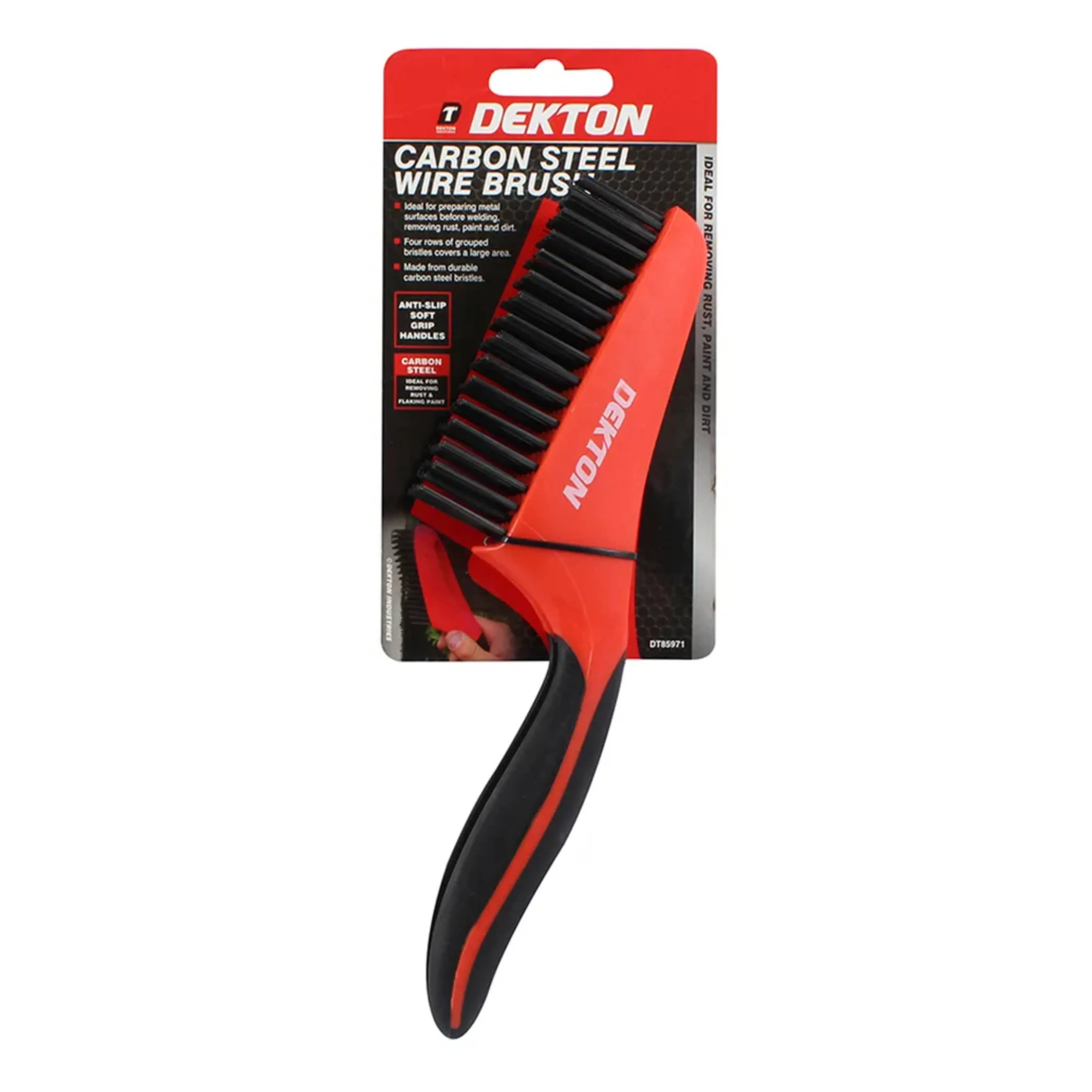 DEKTON Soft Grip Stainless Steel Wire Brush