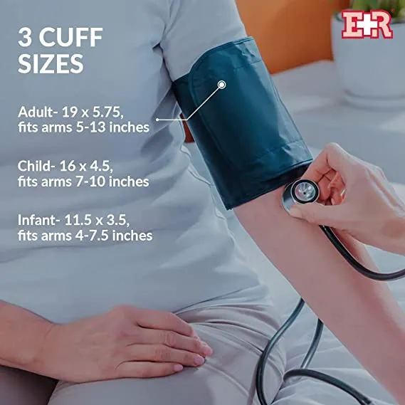 Ever Ready First Aid Fully Automatic Upper Arm Blood Pressure Monitor 3 Mode 3 Cuffs Electronic Sphygmomanometer