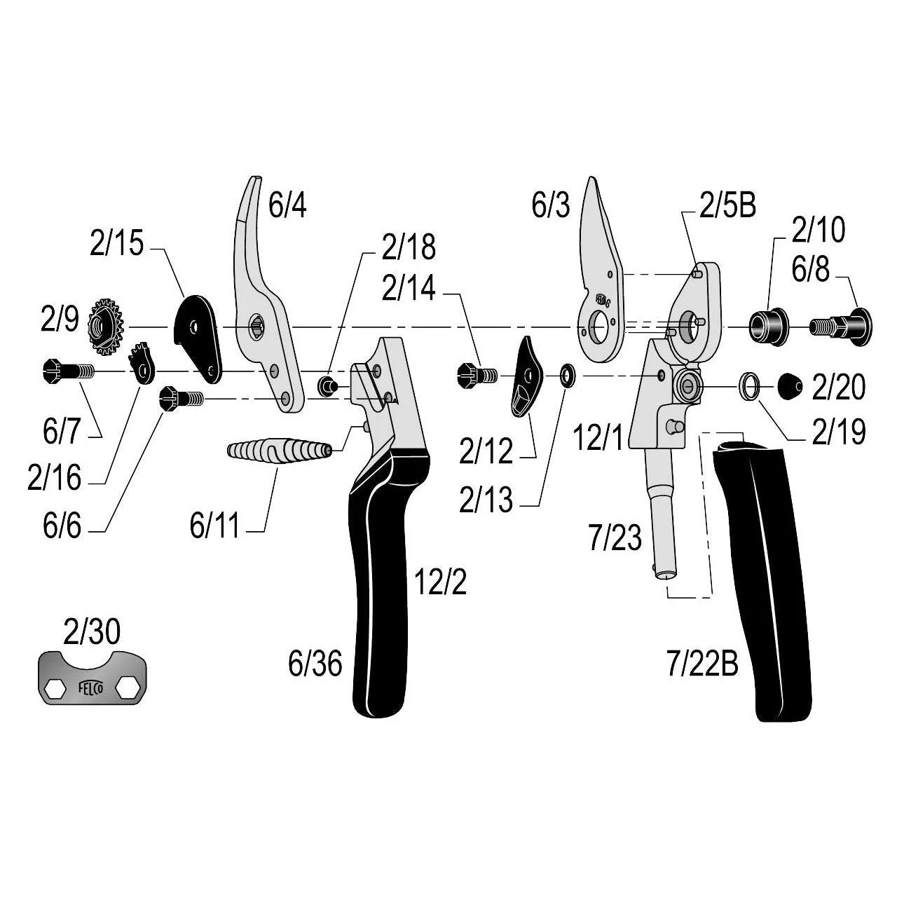 Felco 12 Ergonomic Compact Pruner F-12