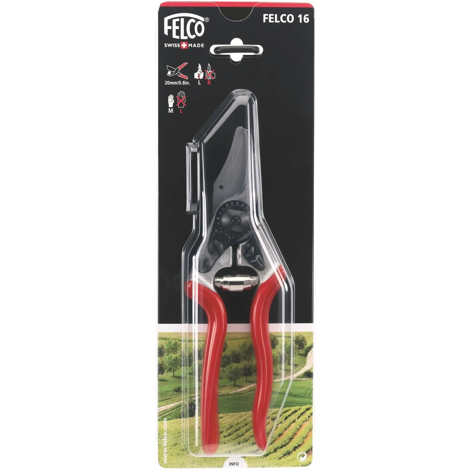 Felco 16 Ergonomic Compact Pruner for Left Hands F-16