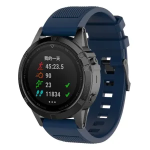 Garmin Approach S60 twill texture silicone watchband - Dark Blue