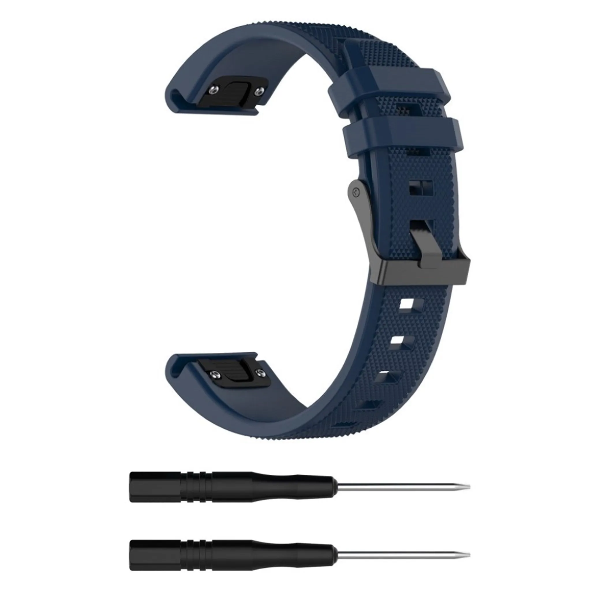 Garmin Approach S60 twill texture silicone watchband - Dark Blue