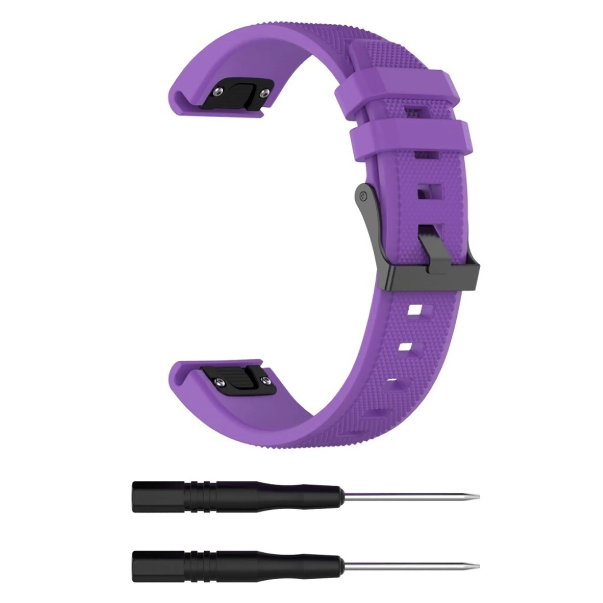 Garmin Approach S60 twill texture silicone watchband - Purple