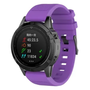 Garmin Approach S60 twill texture silicone watchband - Purple