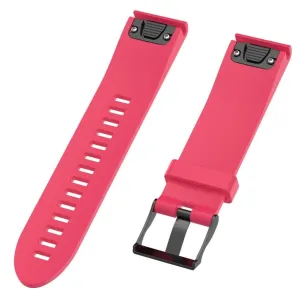 Garmin Fenix 5S textured silicone watch strap band - Rose