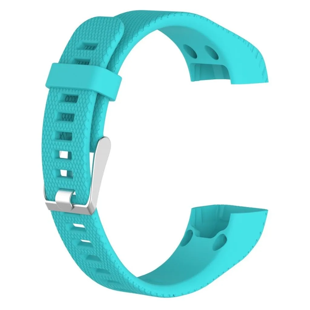 Garmin Vivosmart HR  silicone watch strap with install tools - Cyan