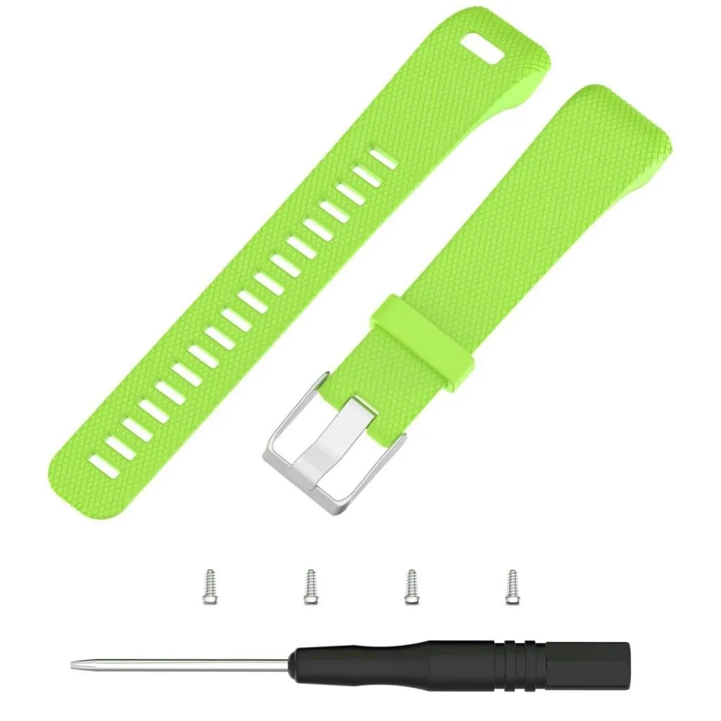 Garmin Vivosmart HR  silicone watch strap with install tools - Green