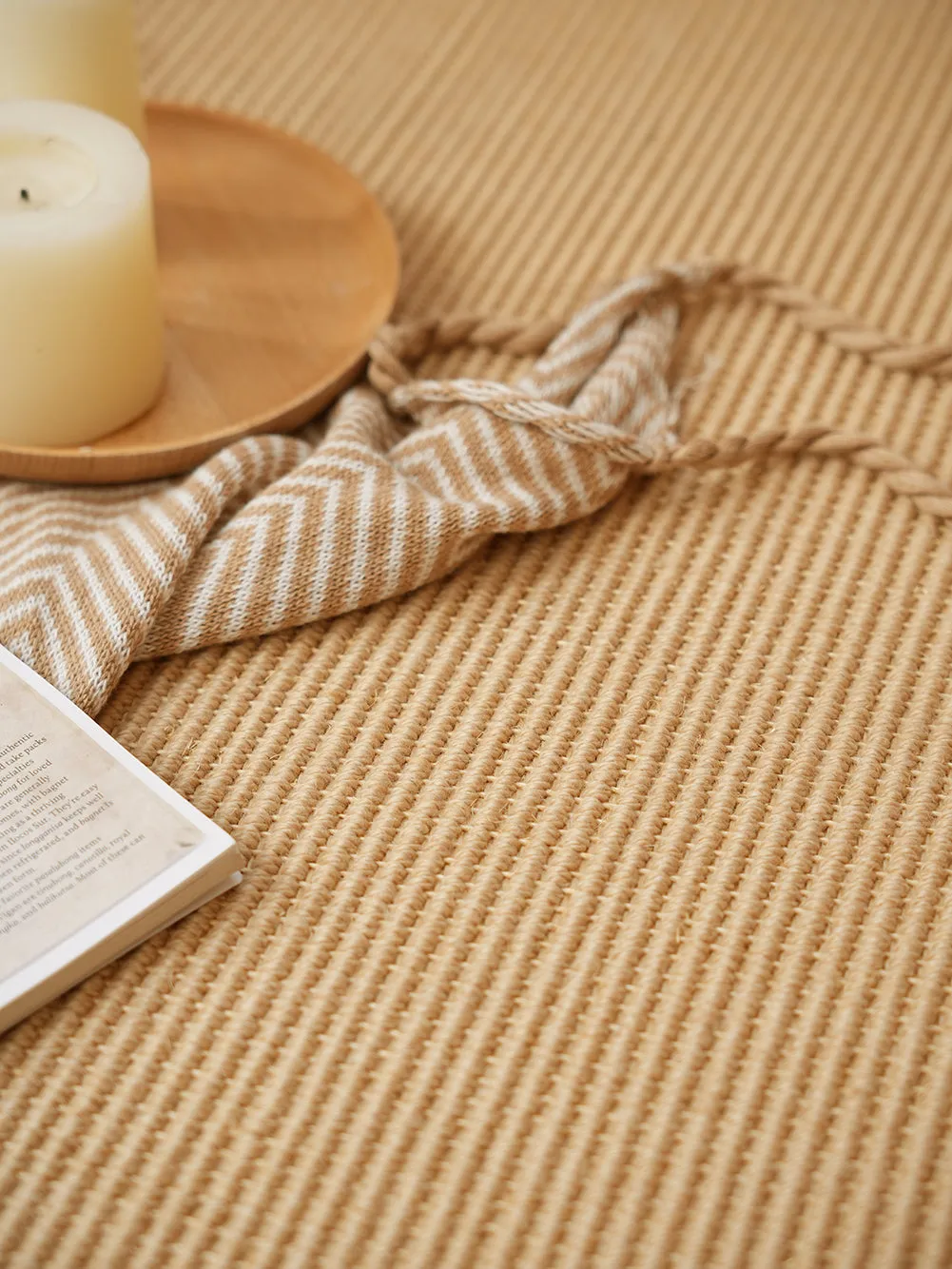 Hand-Loomed Wool & Sisal Rug