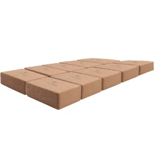 Hit Fitness Cork Yoga Brick | 10 Pack Bundle