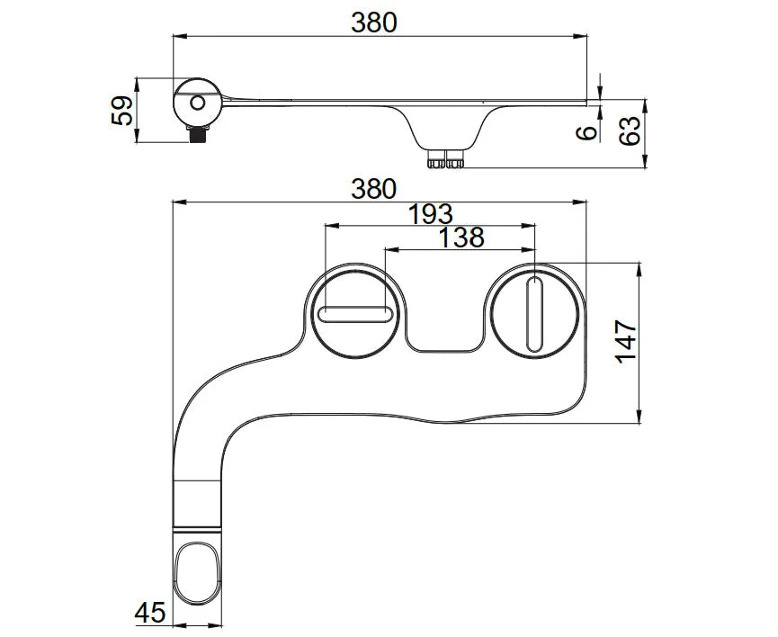 Household Fashion Personalized Toilet Bidet Bidet