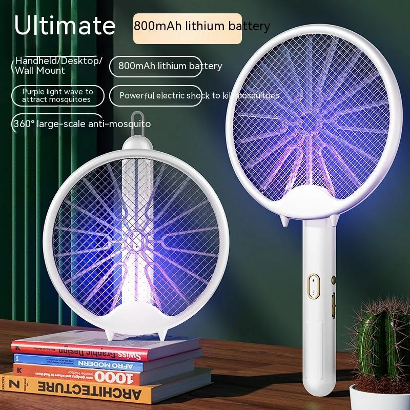 Household Mosquito Killing Lamp Three-in-one Rechargeable Mosquito Swatter