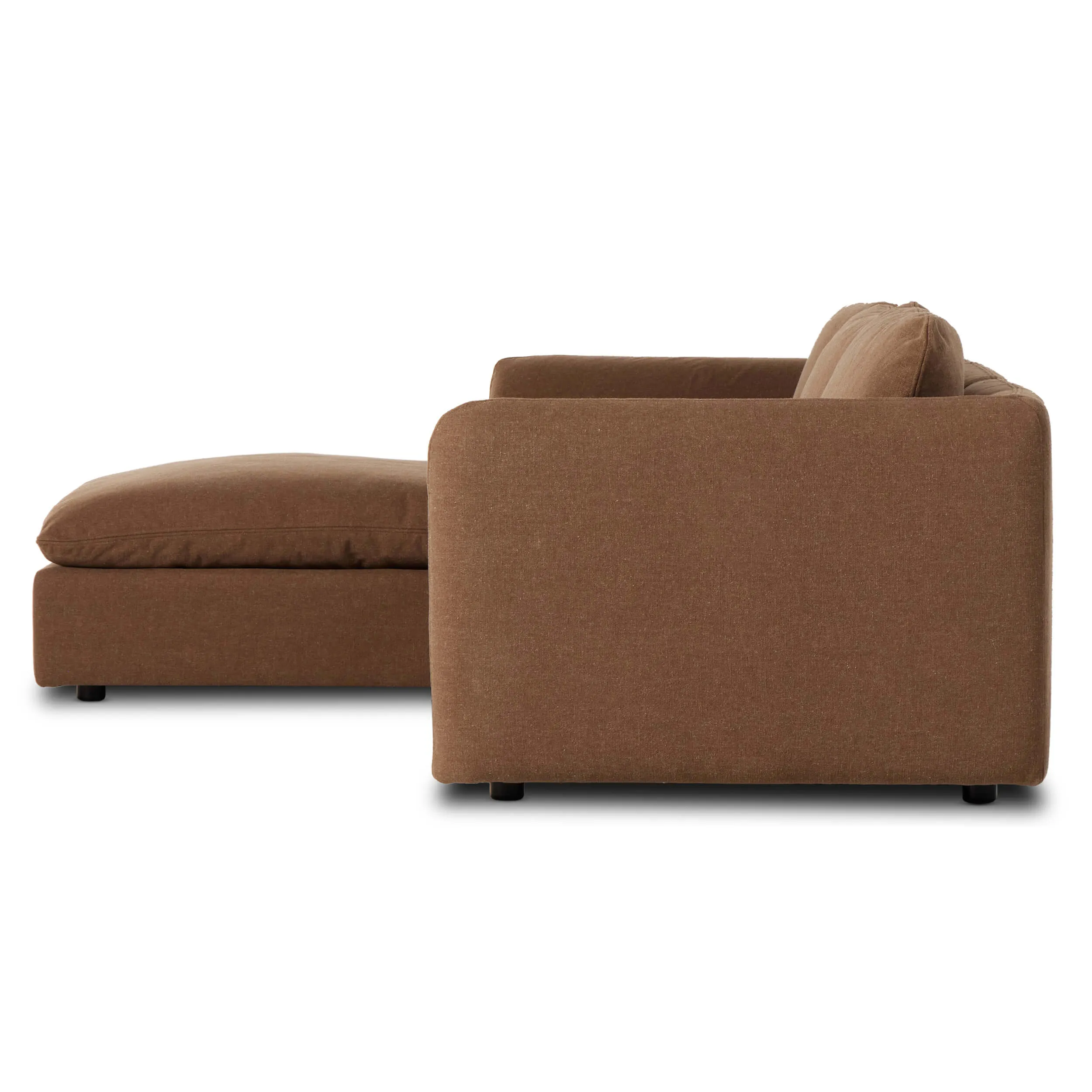 Ingel 3 Piece Sectional w/Ottoman, Antwerp Cafe