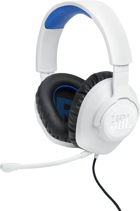 JBL Quantum 100P Console Gaming Headset for Playstation (White)