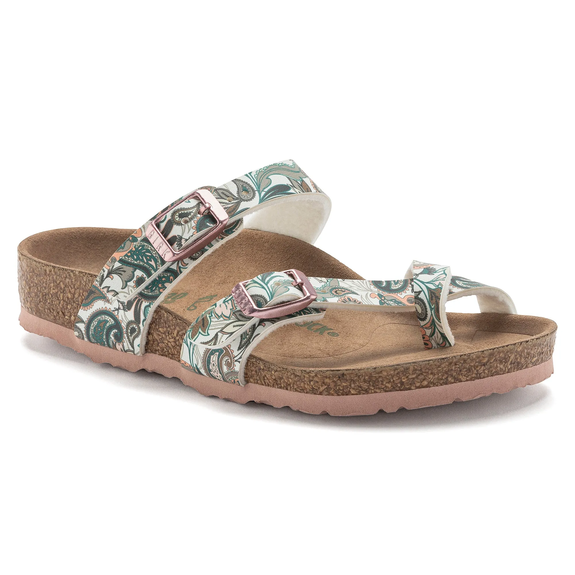 Kid's Birkenstock Mayari Vegan Birko-Flor Color: Paisley Light Rose