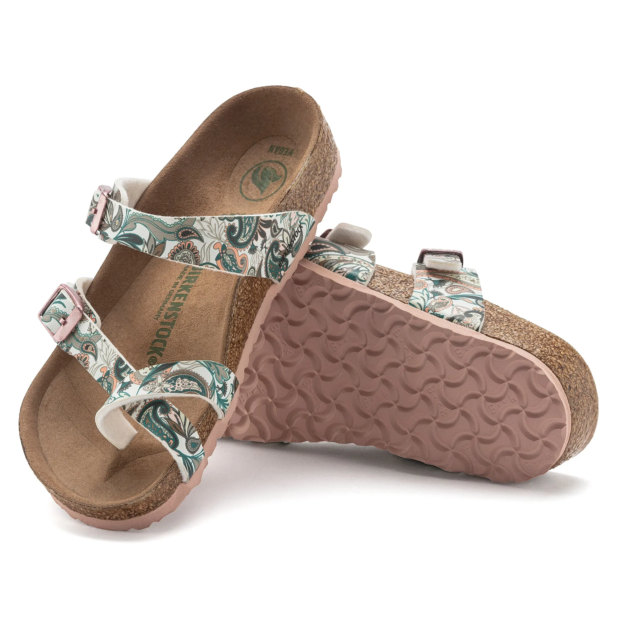 Kid's Birkenstock Mayari Vegan Birko-Flor Color: Paisley Light Rose