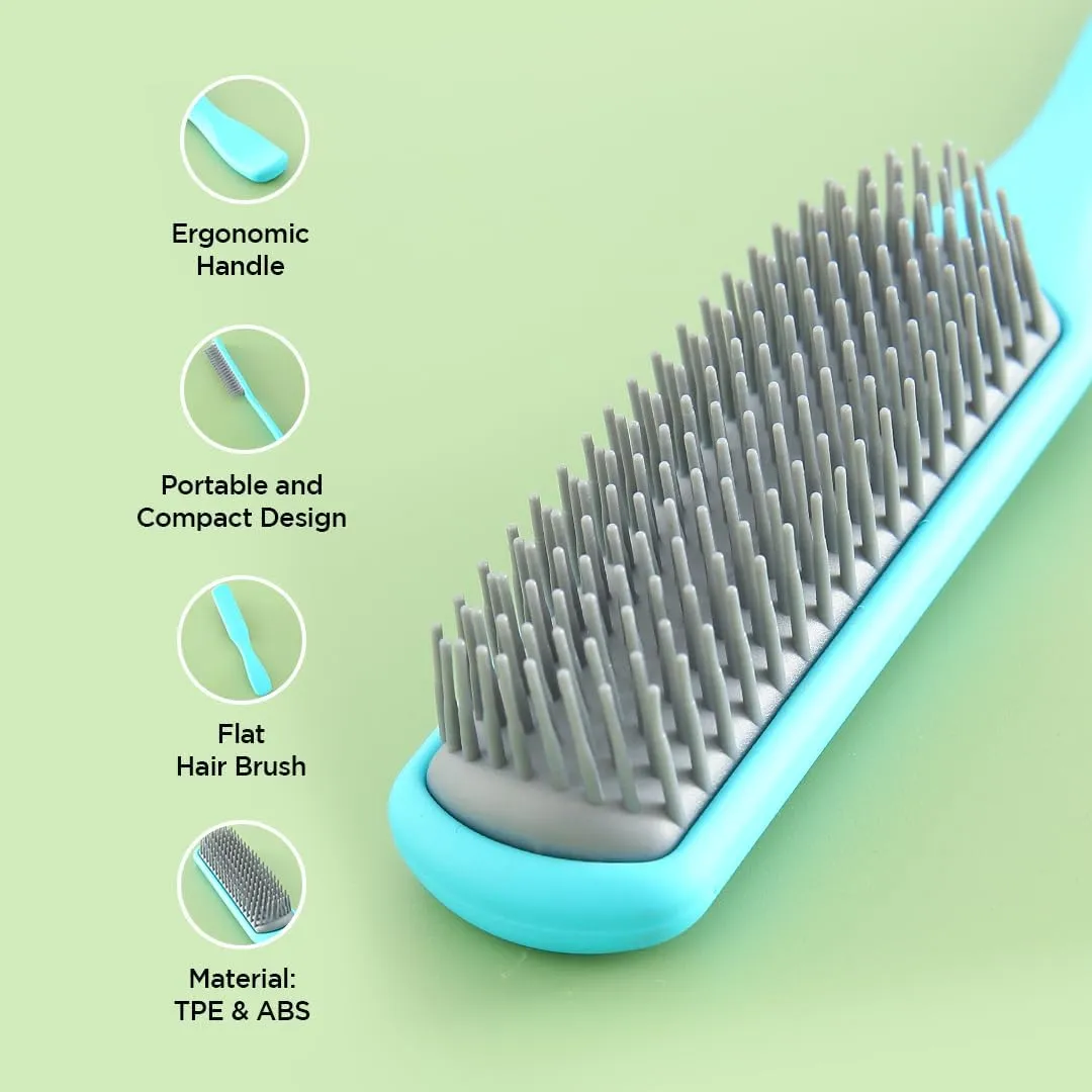 Kuber Industries Hair Brush | Flexible Bristles Brush | Hair Brush with Paddle | Straightens & Detangles Hair Brush | Suitable For All Hair Types | Hair Brush Styling Hair | Small | Set of 3 | Multi