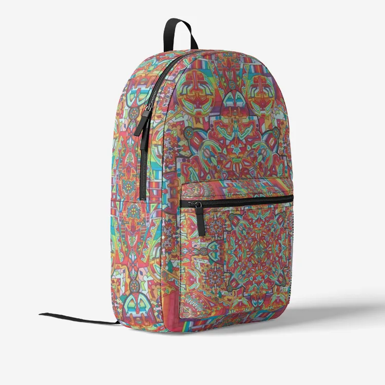 MANTRA Retro Colorful Print Trendy Backpack | Lachlan Wardlaw