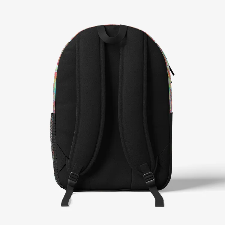 MANTRA Retro Colorful Print Trendy Backpack | Lachlan Wardlaw