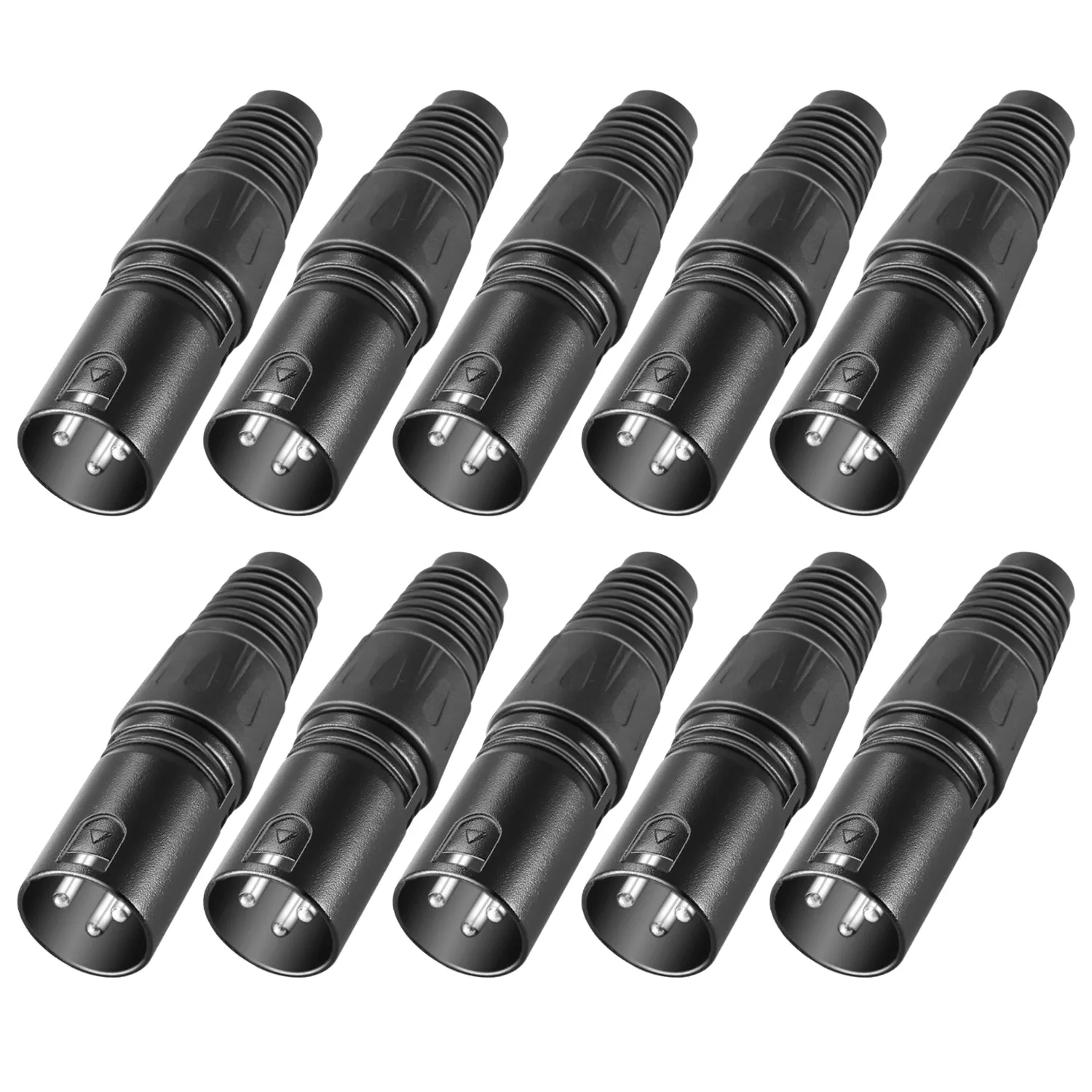 NEEWER 20-Piece 3 Pin XLR Mic Snake Plug Connector