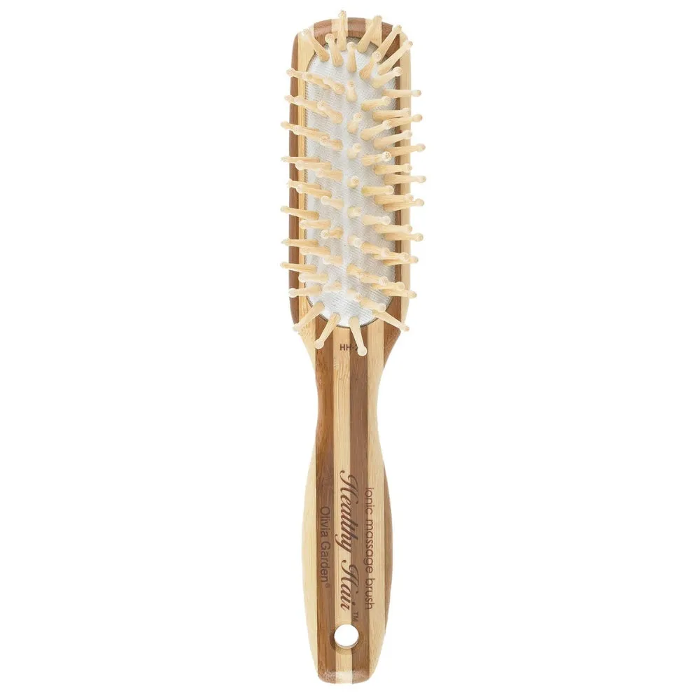 Olivia Garden Healthy Hair Eco-Friendly Natural Bamboo Massage Paddle Brush