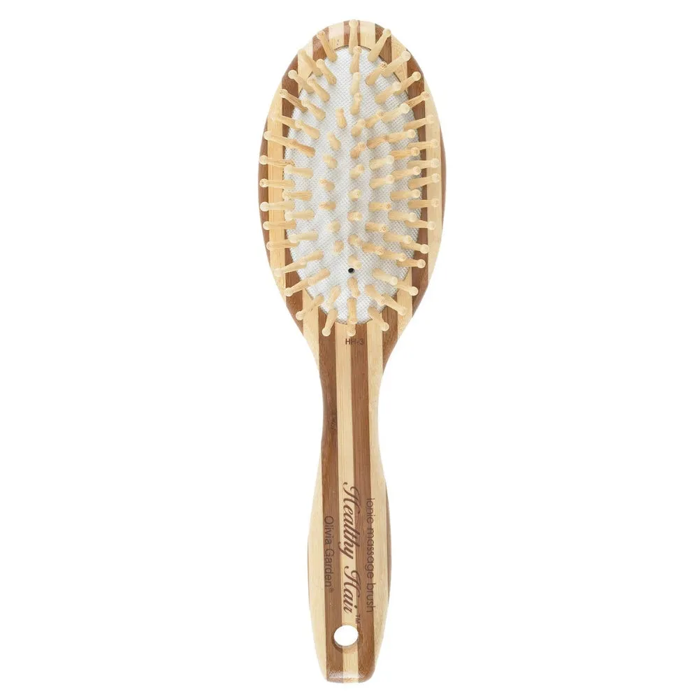 Olivia Garden Healthy Hair Eco-Friendly Natural Bamboo Massage Paddle Brush