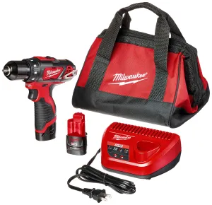 Open Box - Milwaukee M12 12-Volt Lithium-Ion 3/8 in. Cordless Drill/Driver Kit