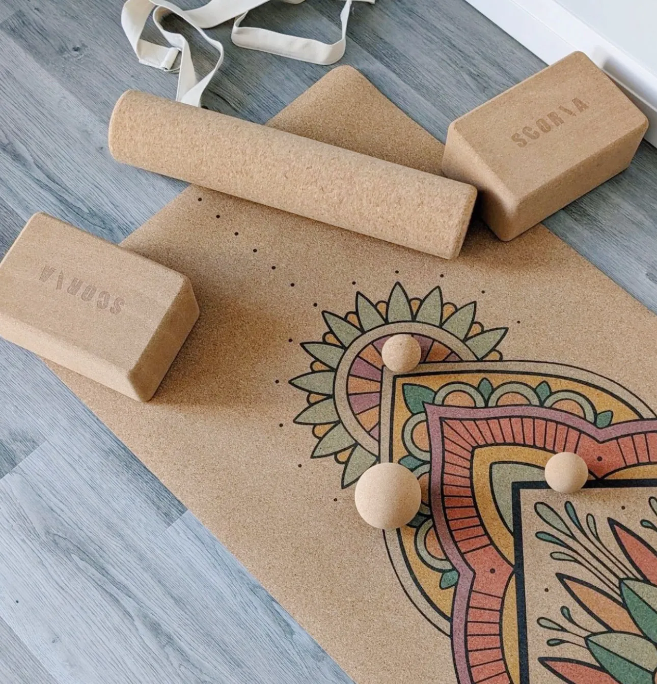 PAIR OF THE ORIGINAL CORK YOGA BLOCKS