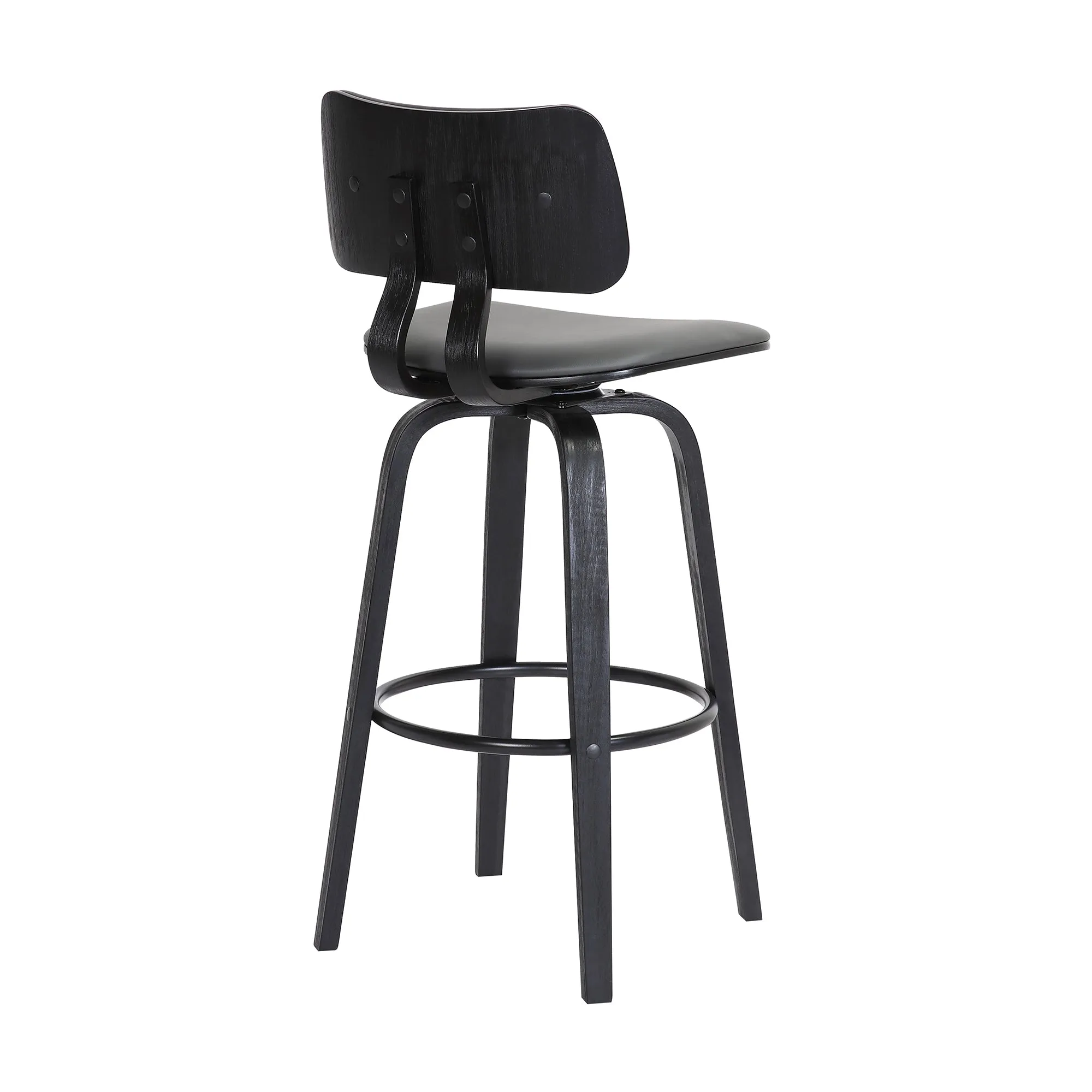 Pico Upholstered Swivel Barstool