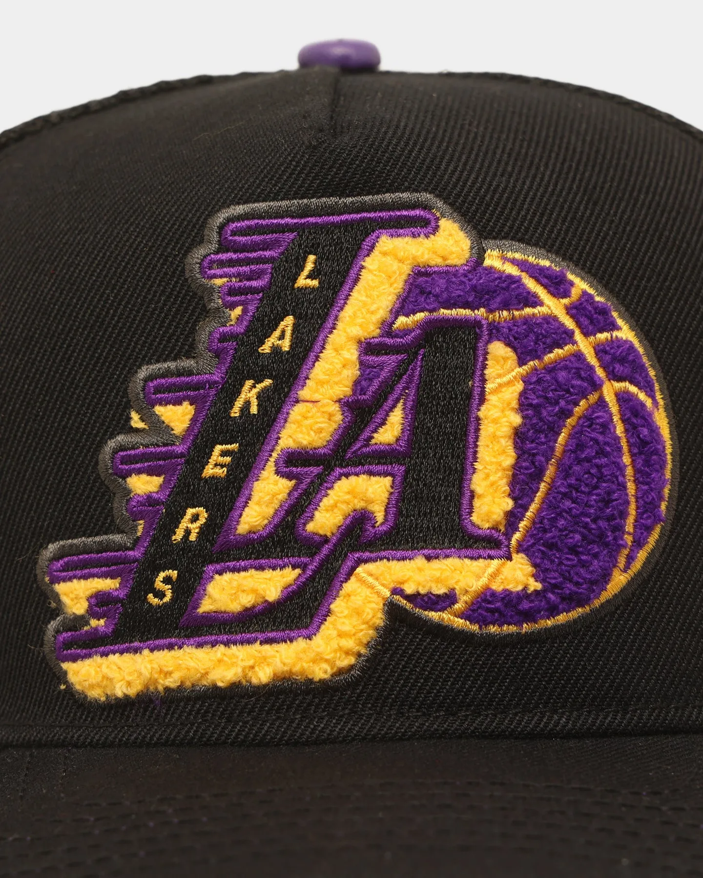 Pro Standard Los Angeles Lakers Mash Up Trucker Snapback Black