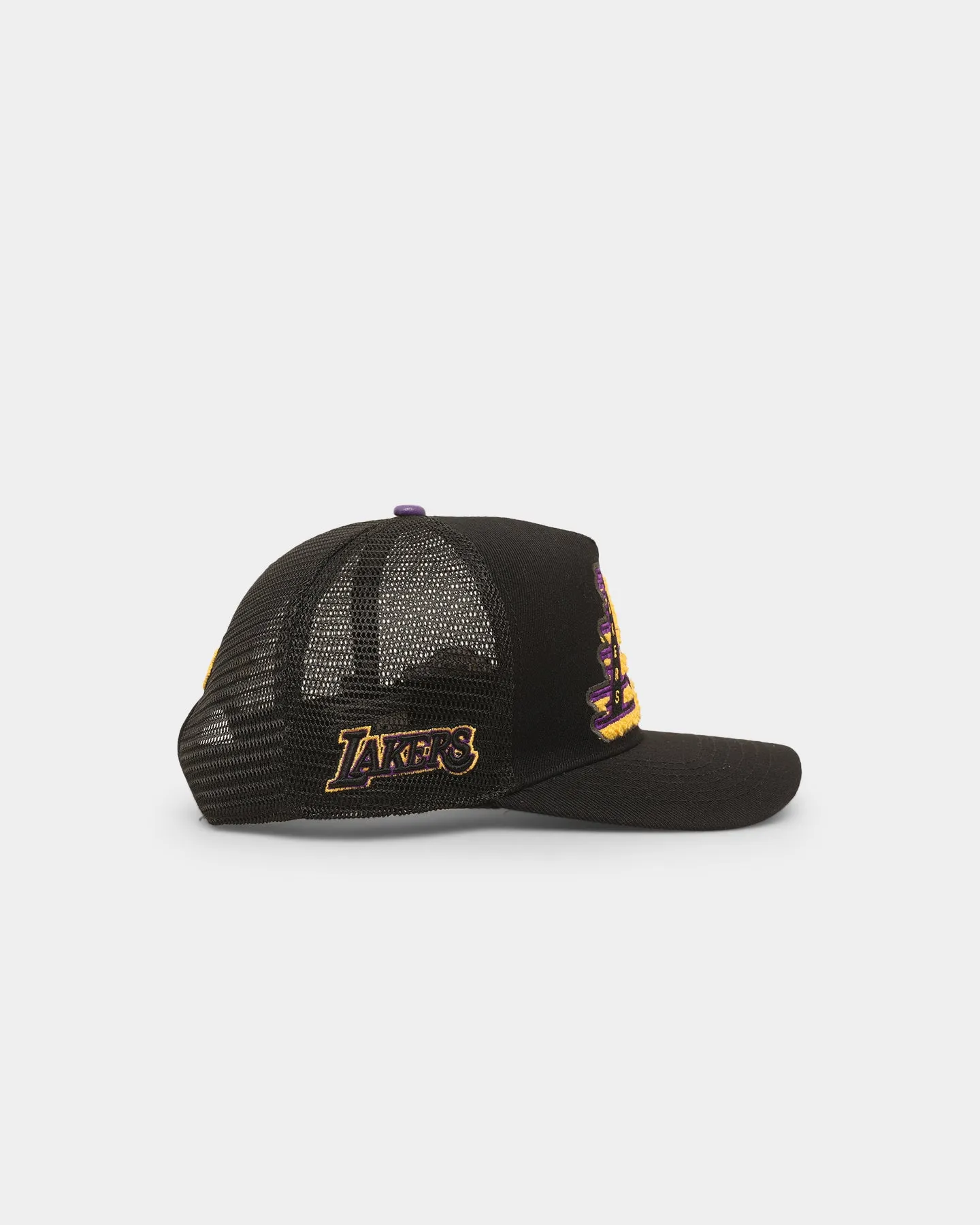 Pro Standard Los Angeles Lakers Mash Up Trucker Snapback Black