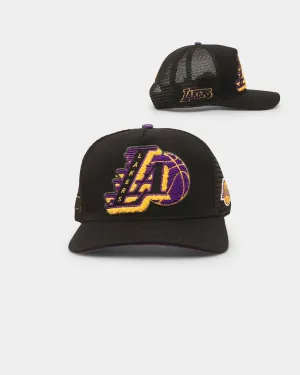 Pro Standard Los Angeles Lakers Mash Up Trucker Snapback Black