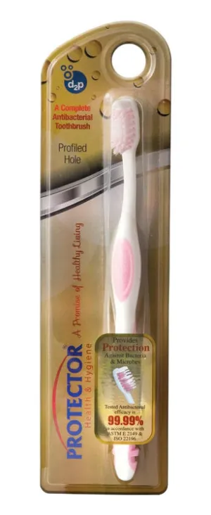 Protector Antibacterial Toothbrush with Profiled Holes