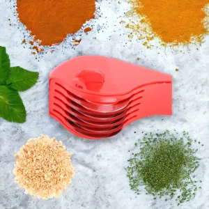 Red Ultimate Super Slicer – 5-Blade Rolling Wheel for Herbs and Noodles