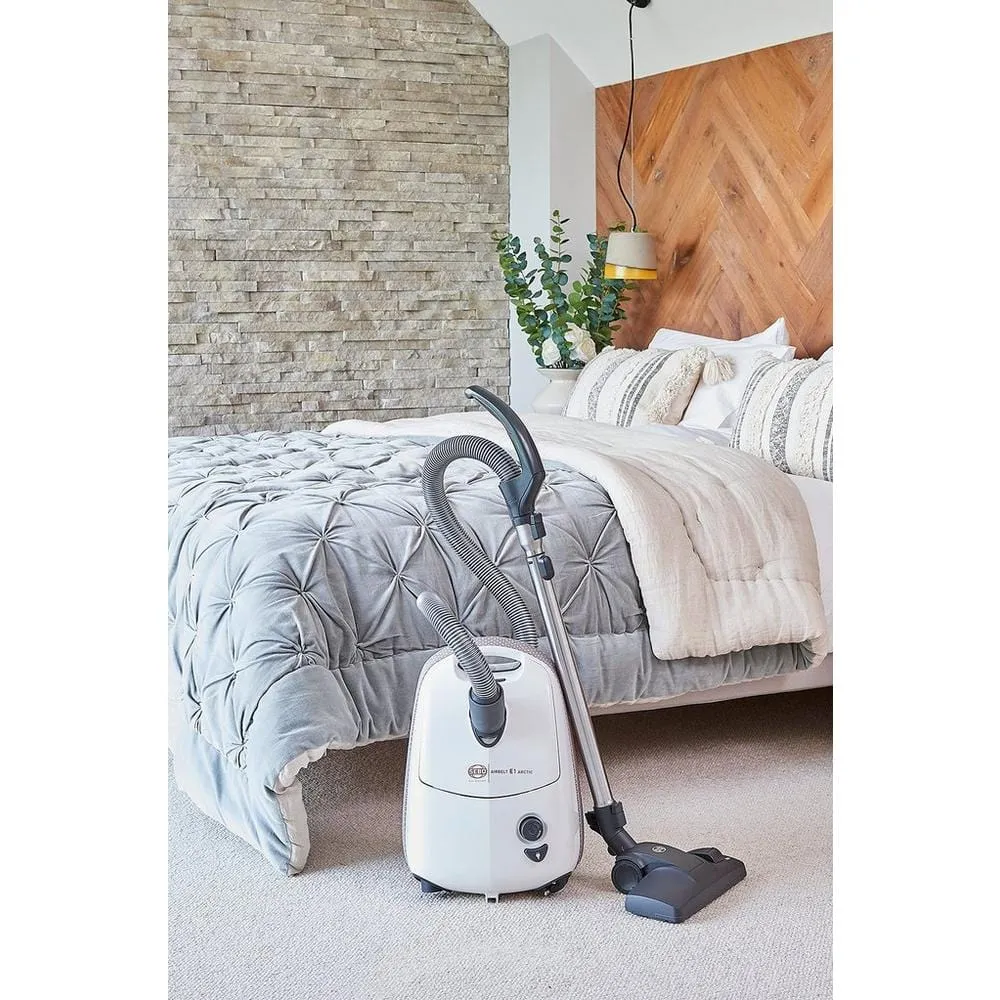 Sebo 92621CI Airbelt E1 Arctic Cylinder Vacuum Cleaner  White