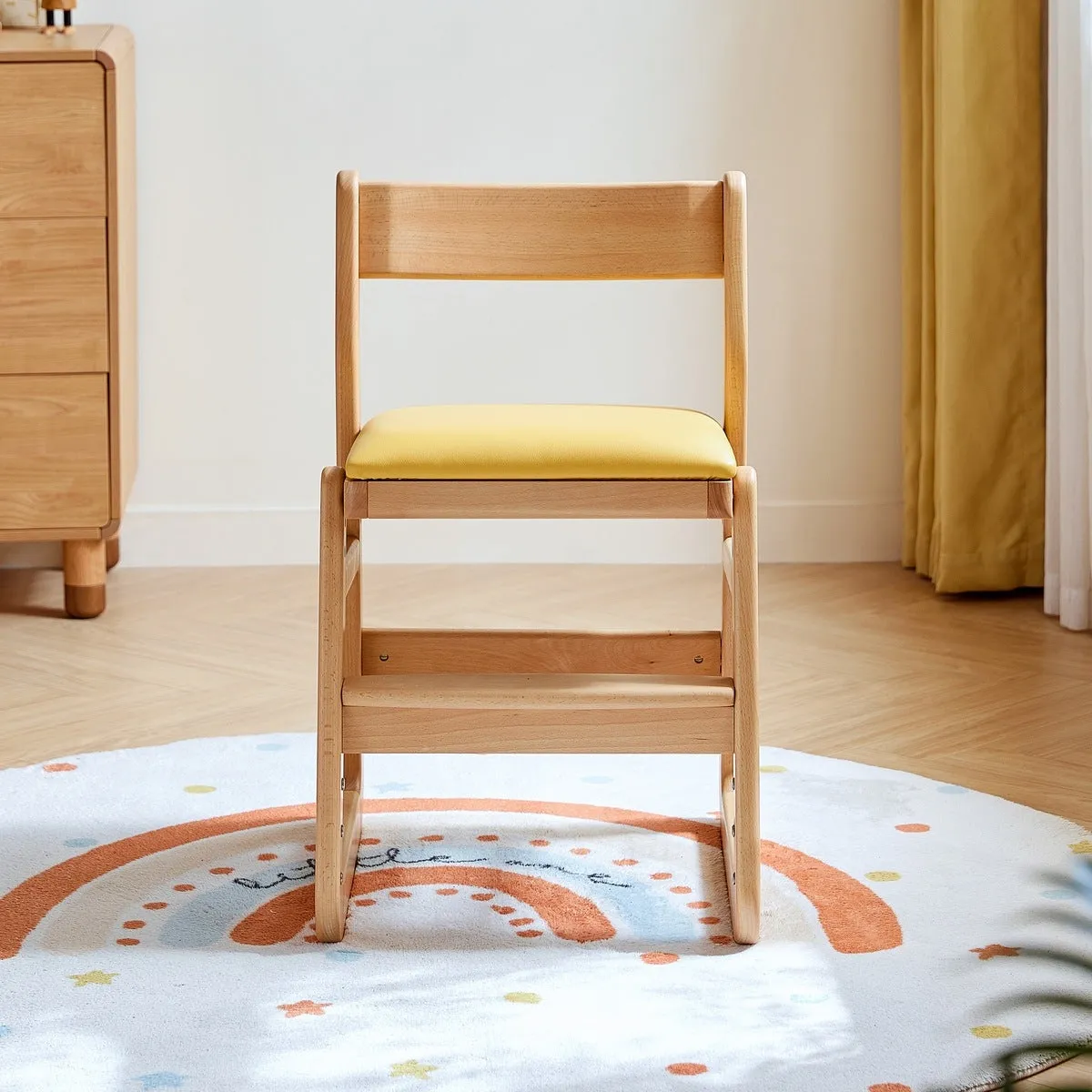 Solid Wood Adjustable Kids Chair