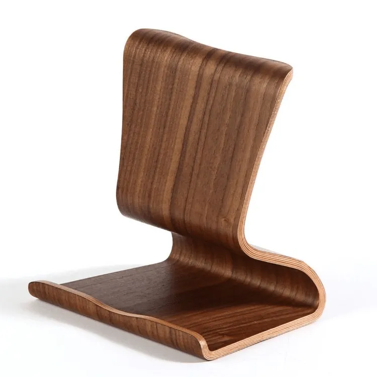 Solid Wooden Desk Cell Phone Stand for iPhone Desktop Holder Tablet PC Mount