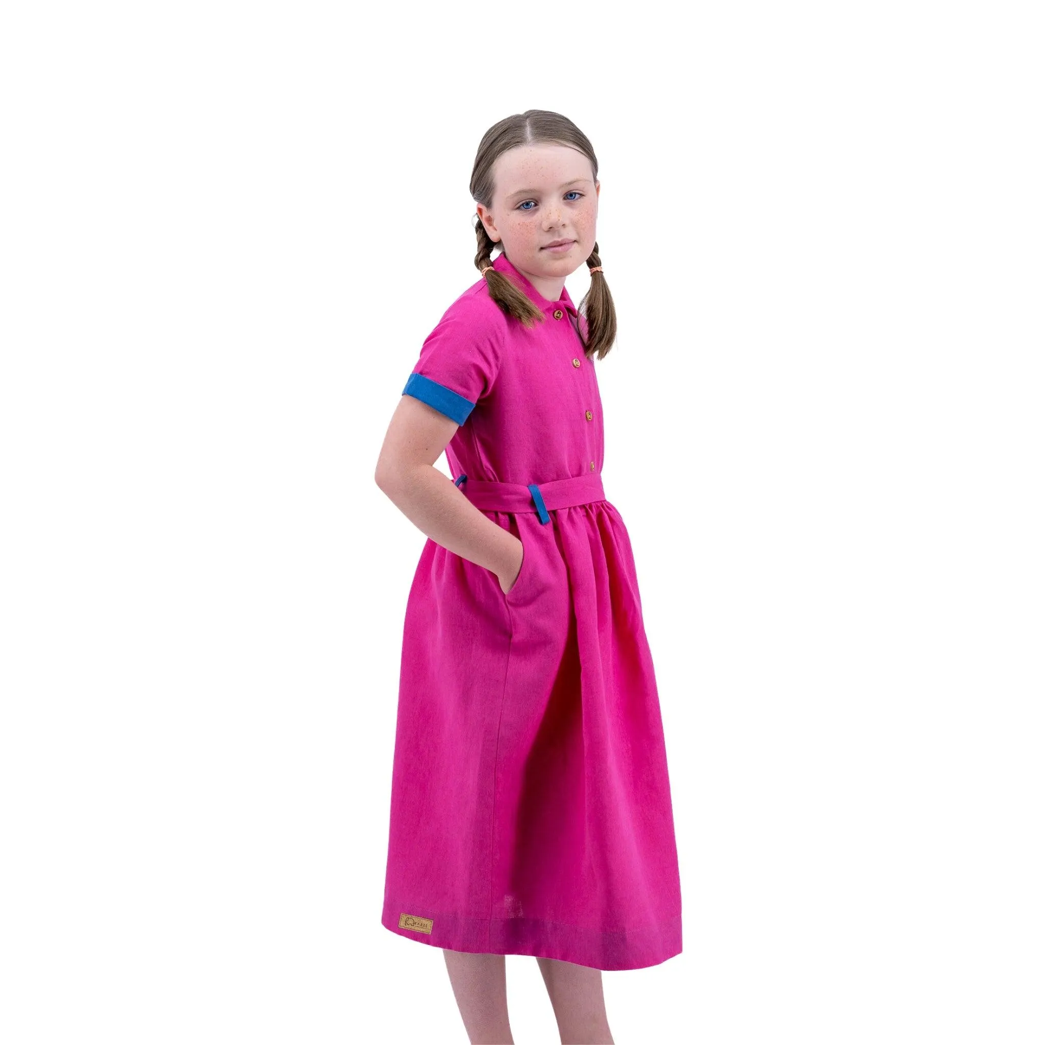 Sustainable Summer Fun: Eco-Friendly Fuchsia Linen Dress