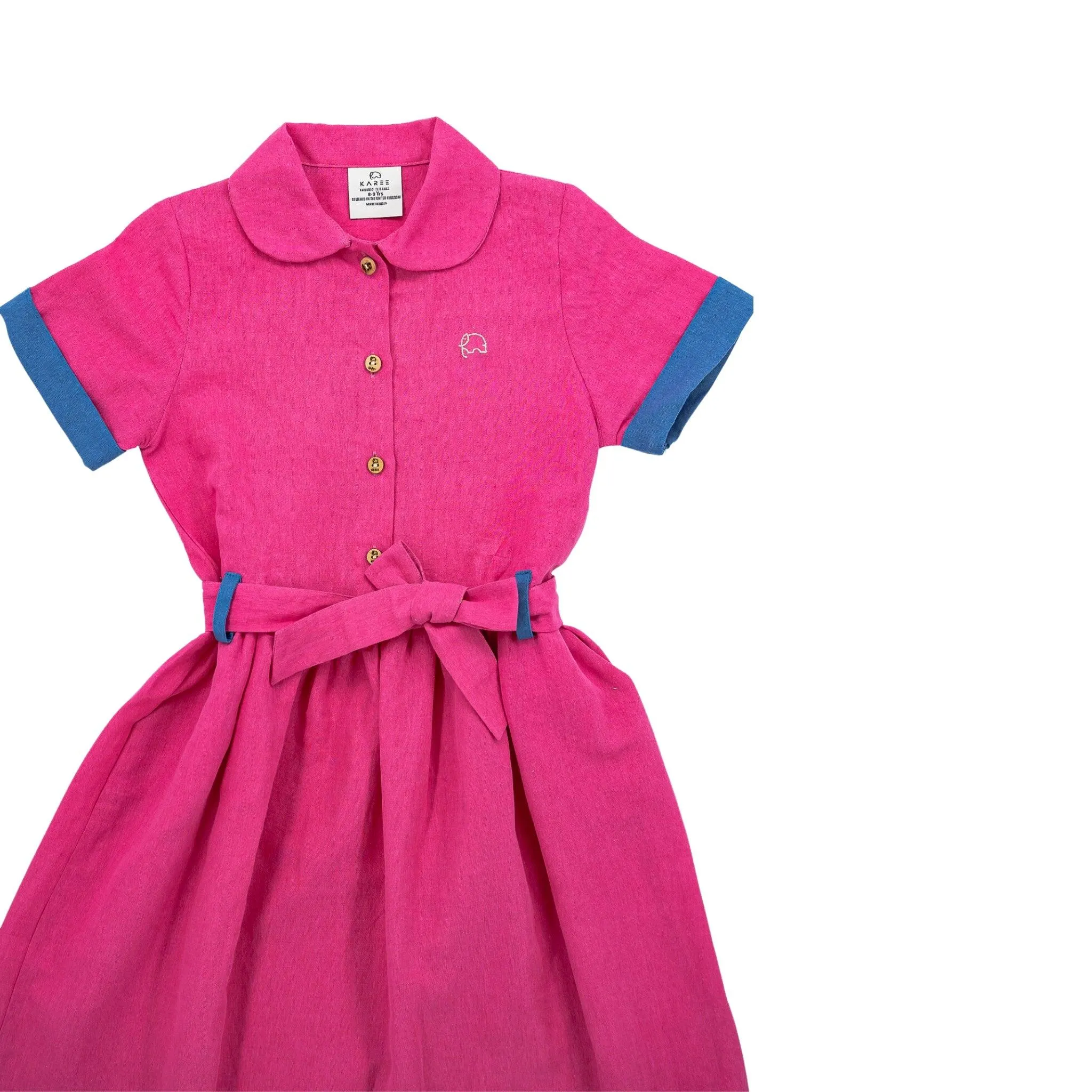 Sustainable Summer Fun: Eco-Friendly Fuchsia Linen Dress